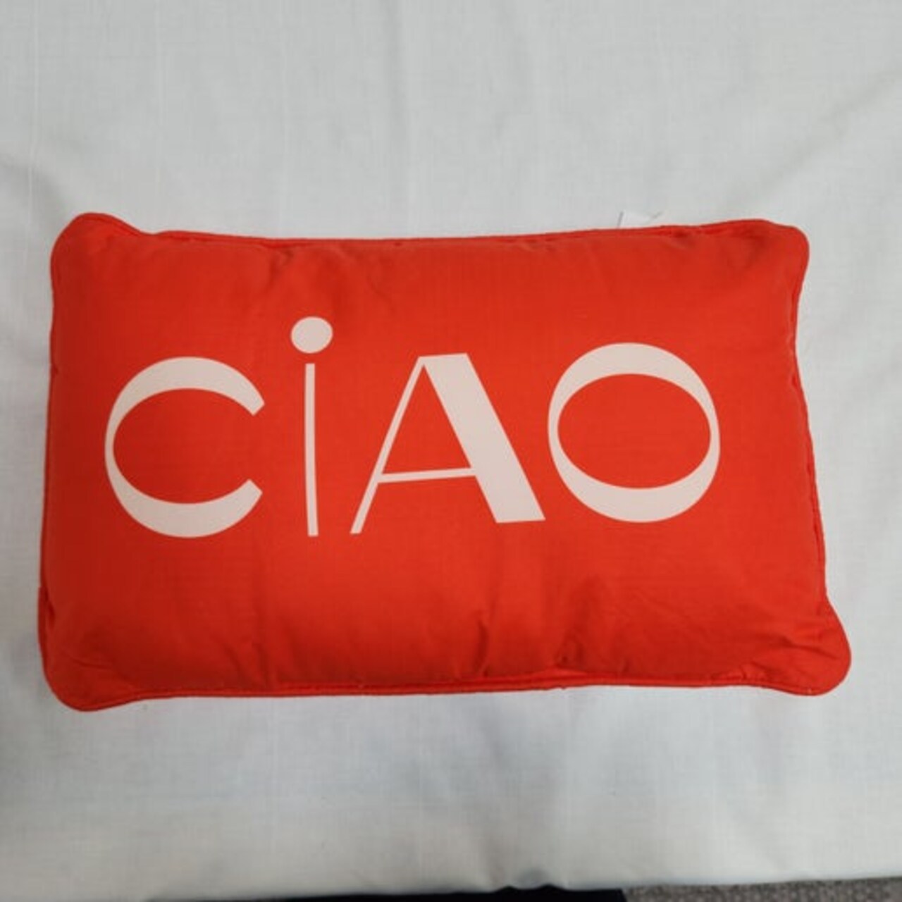 Place & Time Double Sided Pillow - "Ciao" & "Amore" 12" x 20"